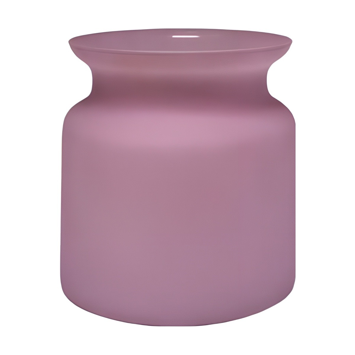 Mini frasco de vidrio – Mate rosa, vidrio de color