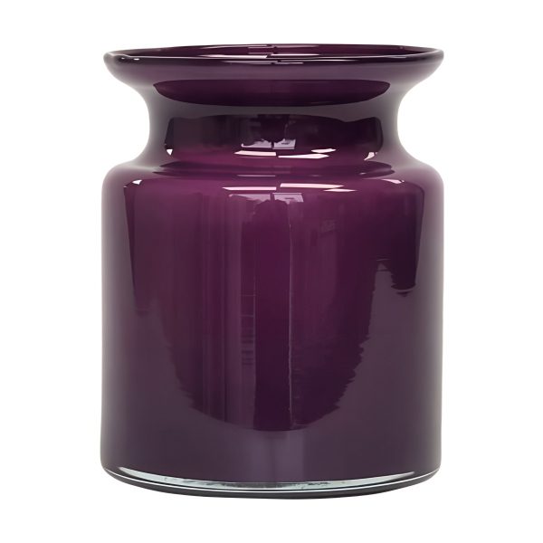 Mini Glass Jar – Plum, coloured glass