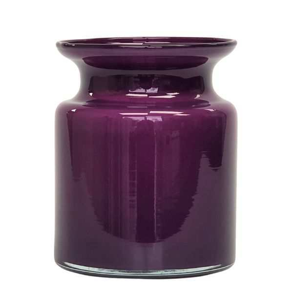 Mini Glass Jar – Plum, coloured glass