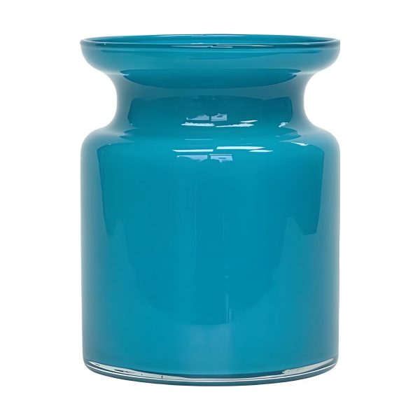 Mini Glass Jar – Turquoise, coloured glass