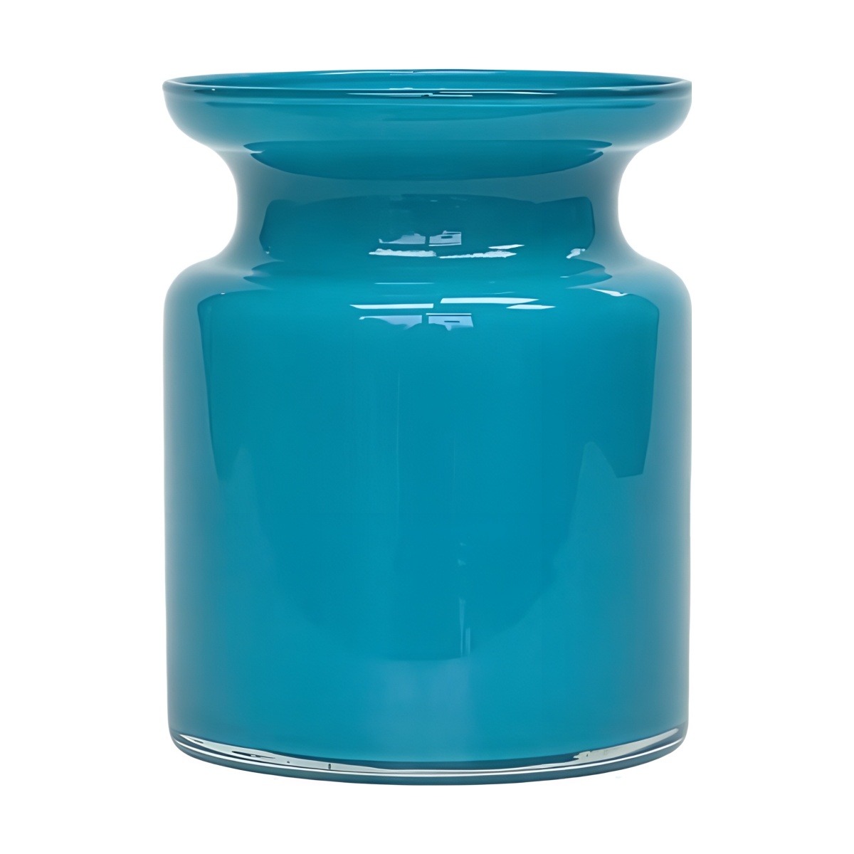 Mini Glass Jar – Turquoise, coloured glass