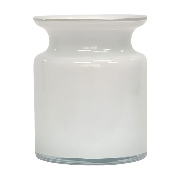 Mini Glass Jar – White, coloured glass