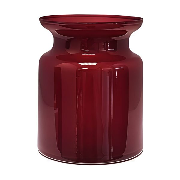 Mini Glass Jar – Wine Red, coloured glass