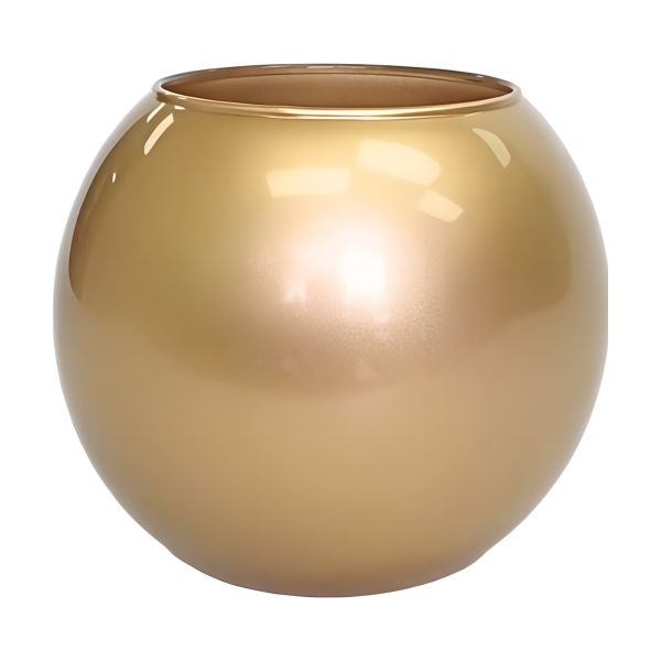 Mini Rose Bowl – Champagne, coloured glass