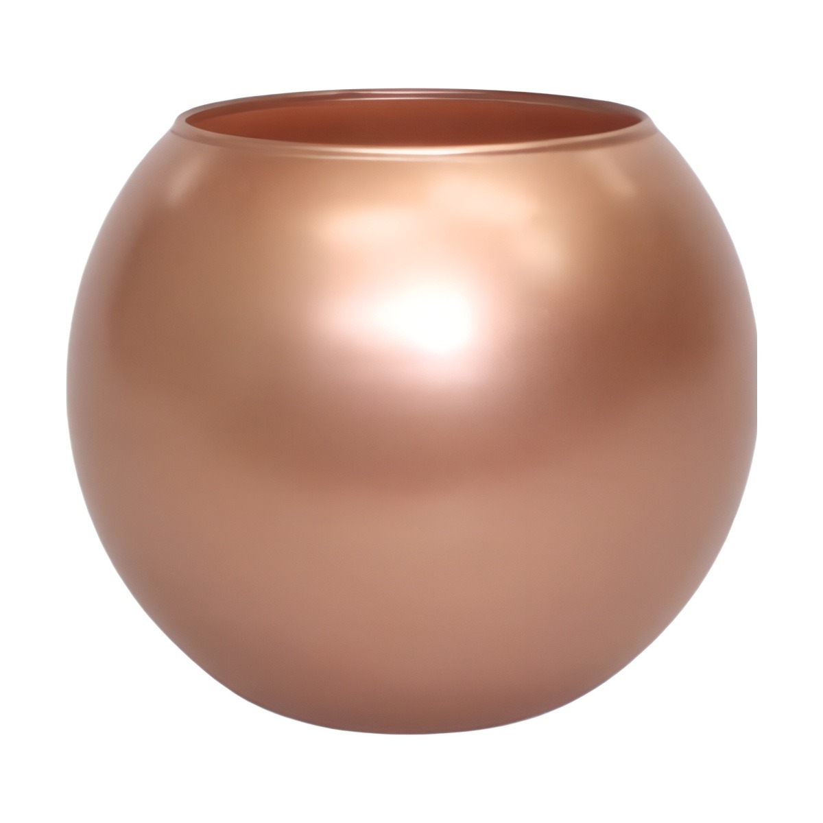 Mini Rose Bowl – Coral, coloured glass