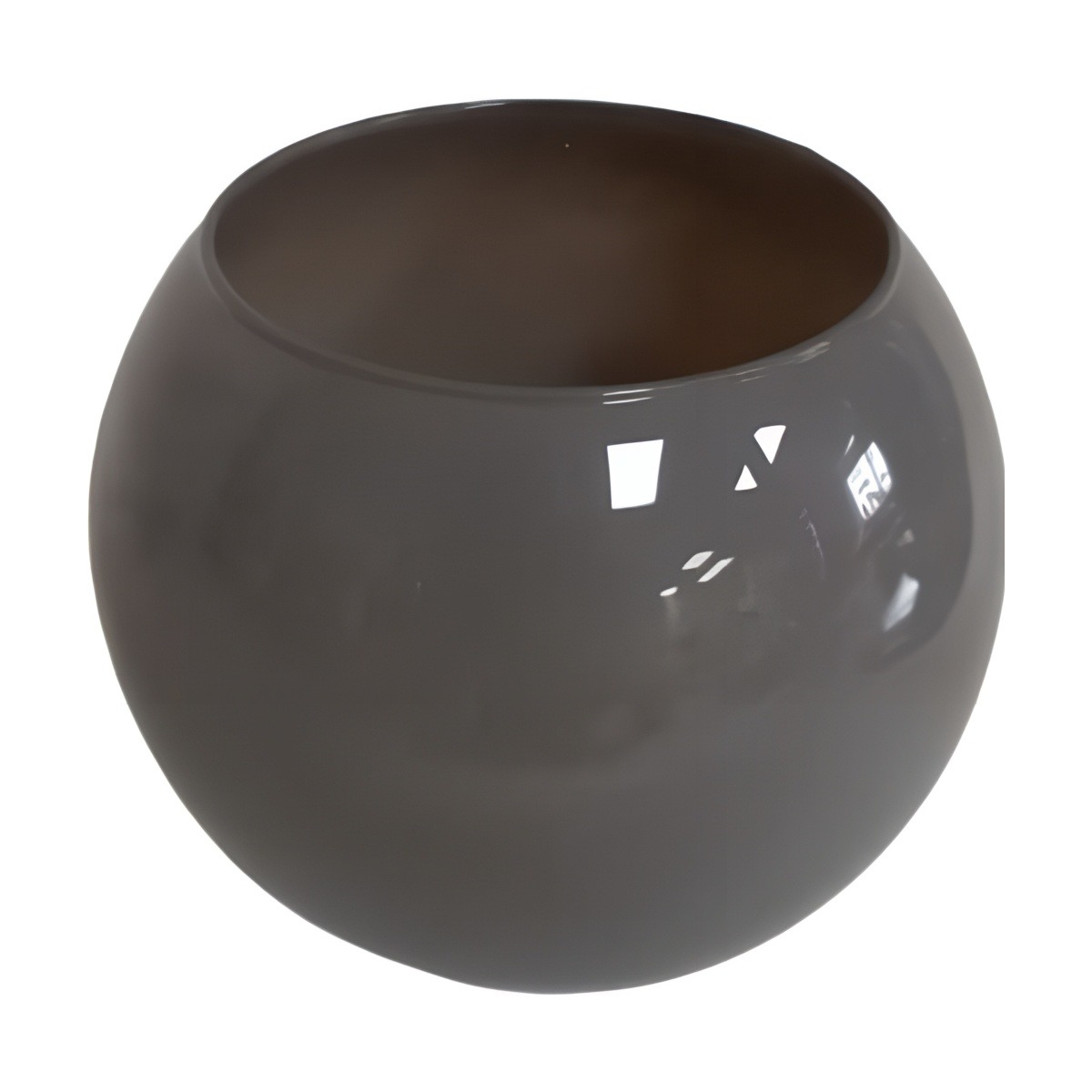 Mini Rose Bowl – Grey, coloured glass