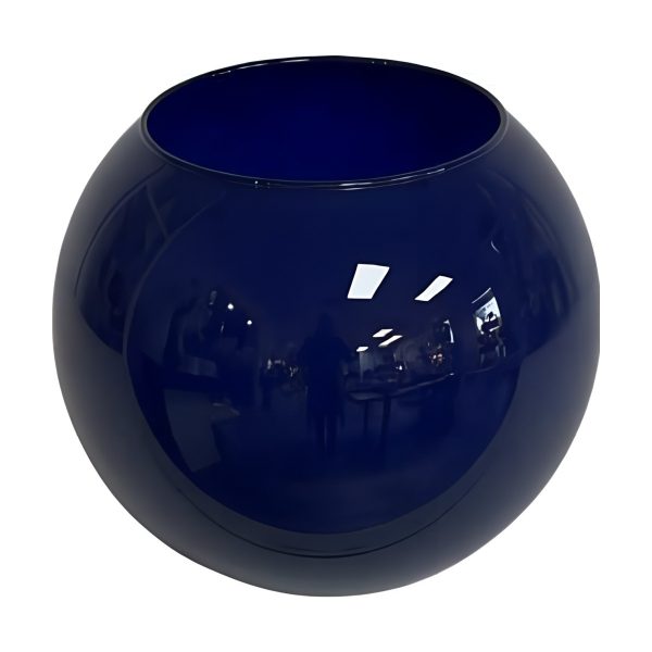 Mini Rose Bowl – Royal Blue, coloured glass