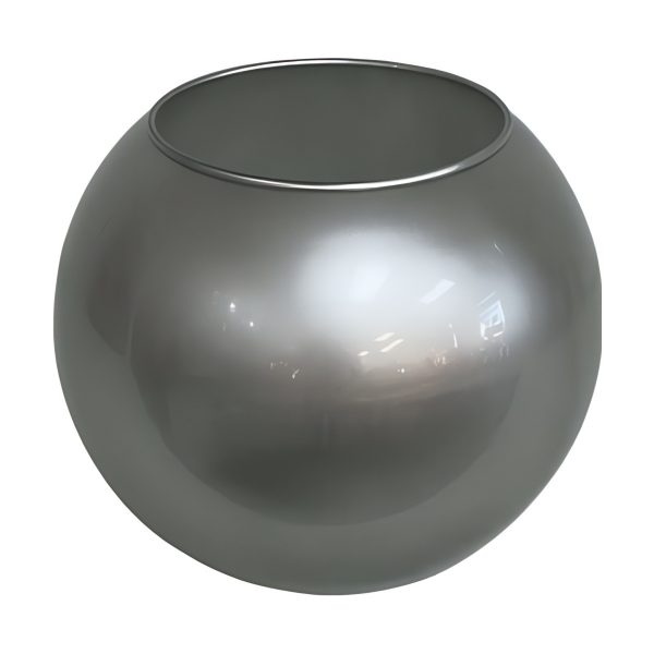 Mini Rose Bowl – Silver, coloured glass