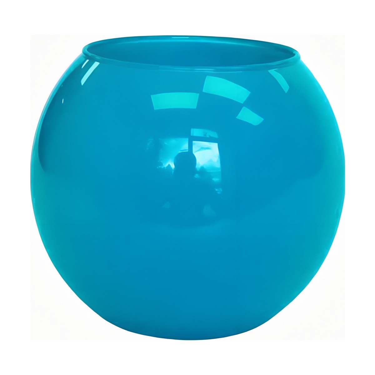 Mini Rose Bowl – Turquoise, coloured glass