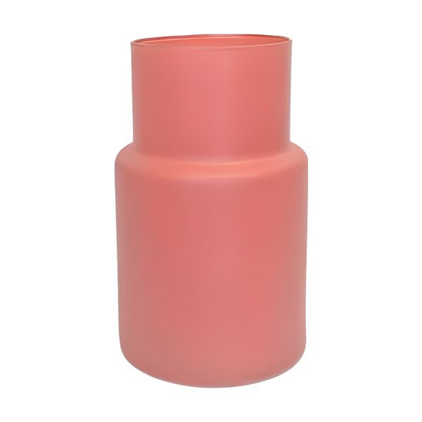 Vase Nena – Terre cuite mate, verre coloré