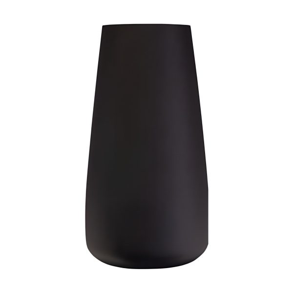 Florero Nova – Negro Mate, vidrio de color