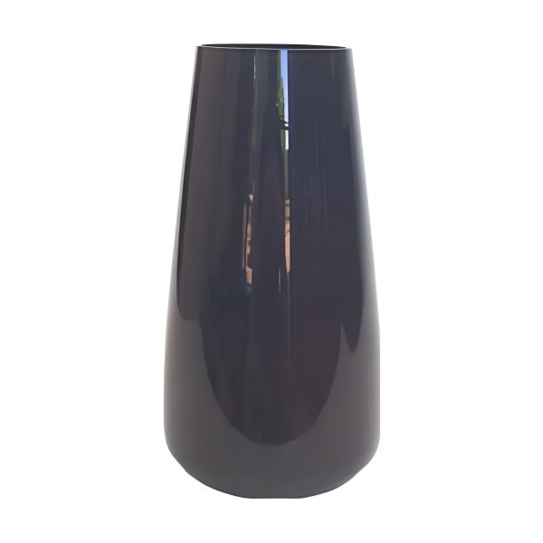 Florero Nova – Gris oscuro, vidrio de color
