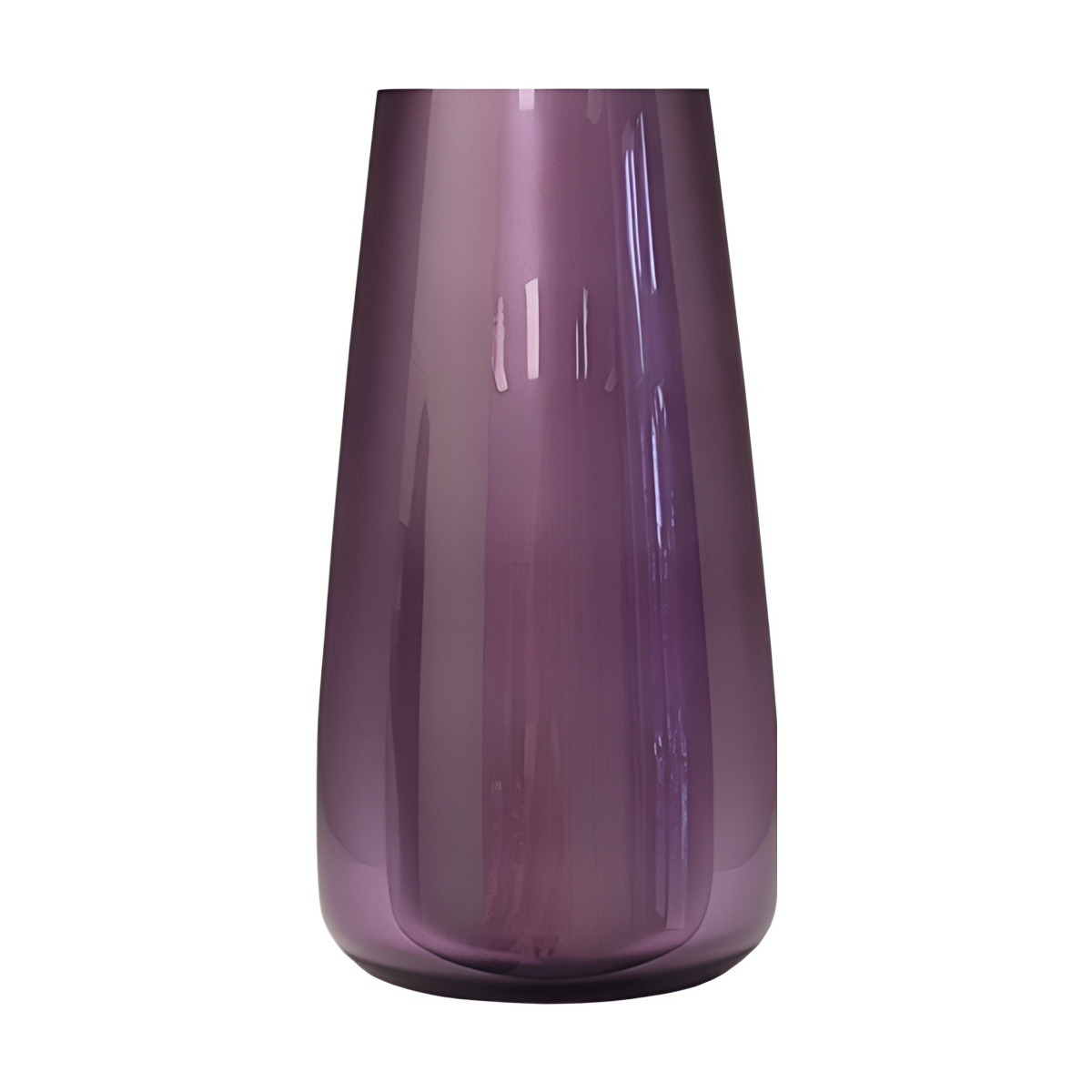Vase Nova – Violet métallique, verre coloré