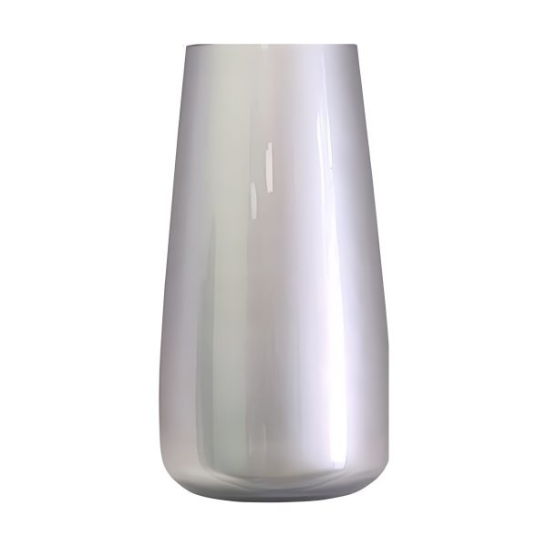 Florero Nova – Plata Metálico, vidrio de color