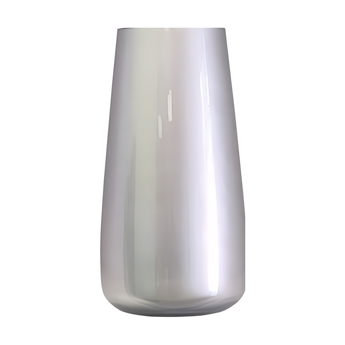 Nova Vase – Metallic Silver, coloured glass