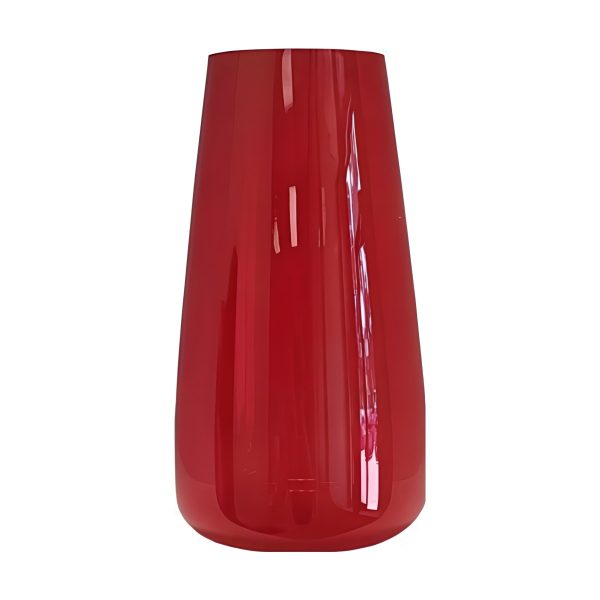 Florero Nova – Rojo, vidrio de color