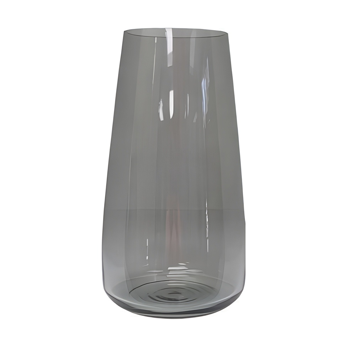 Nova Vase – Transparent Grey, coloured glass