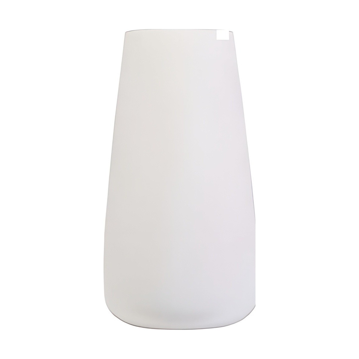 Florero Nova – Blanco Mate, vidrio transparente