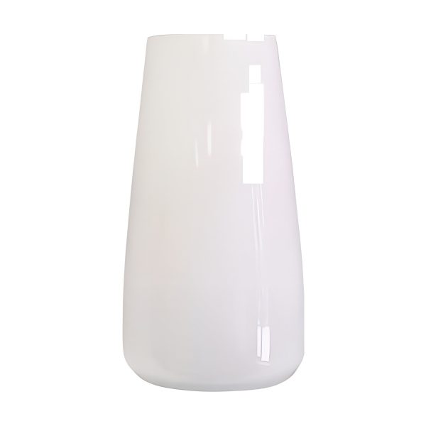 Florero Nova – Blanco, vidrio de color
