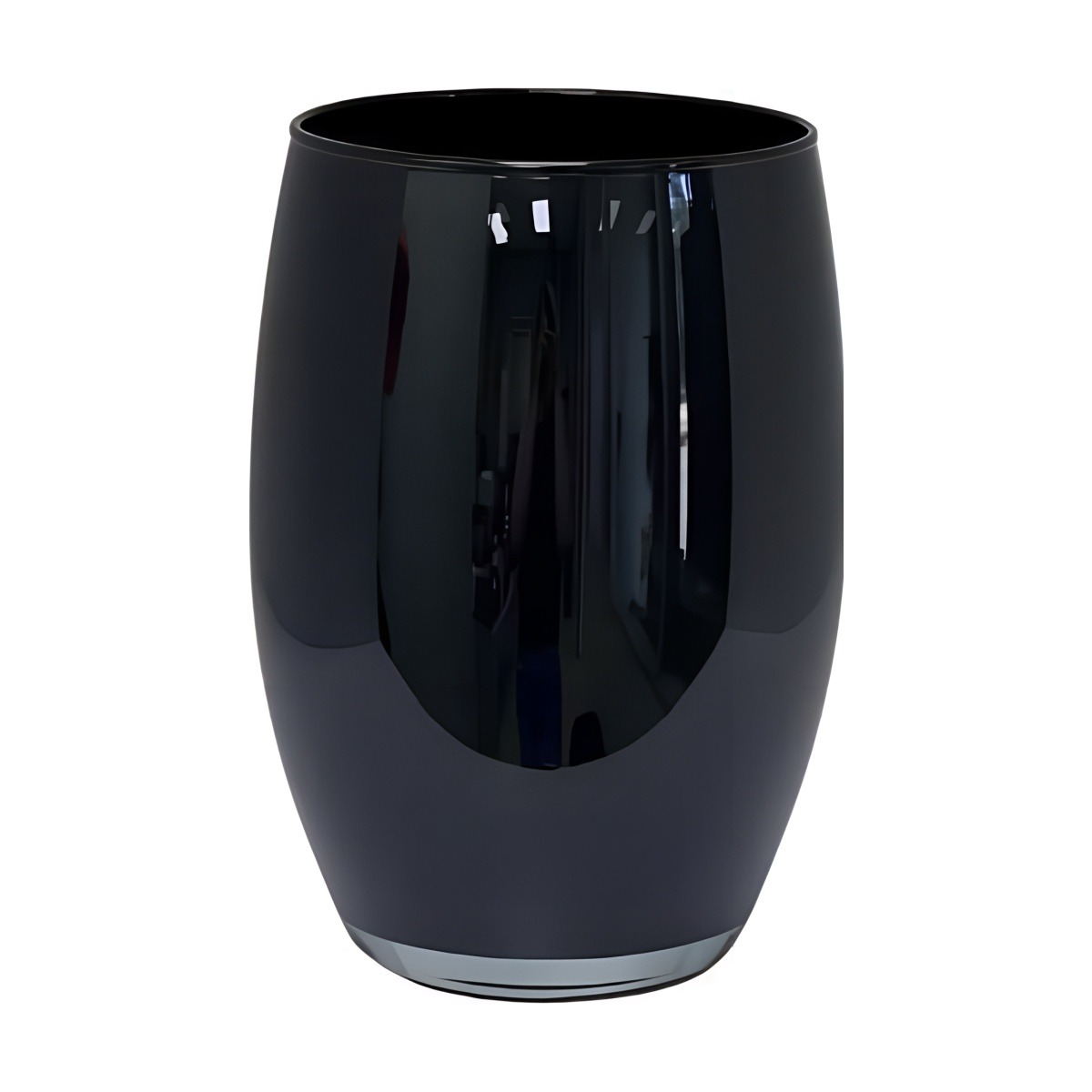 Olivia Vase – Black, coloured glass