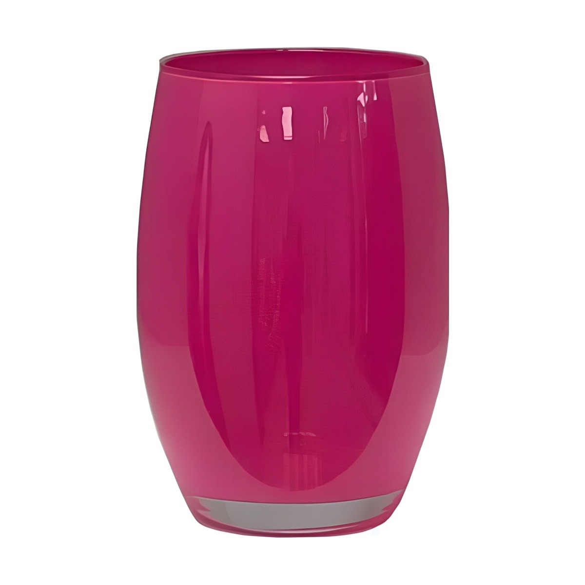 Florero Olivia – Rosa Fucsia, vidrio de color