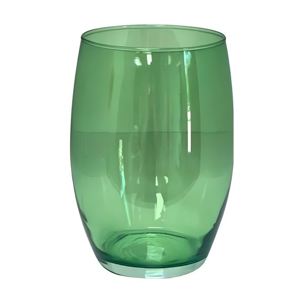 Florero Olivia – Verde Oliva Transparente, vidrio de color
