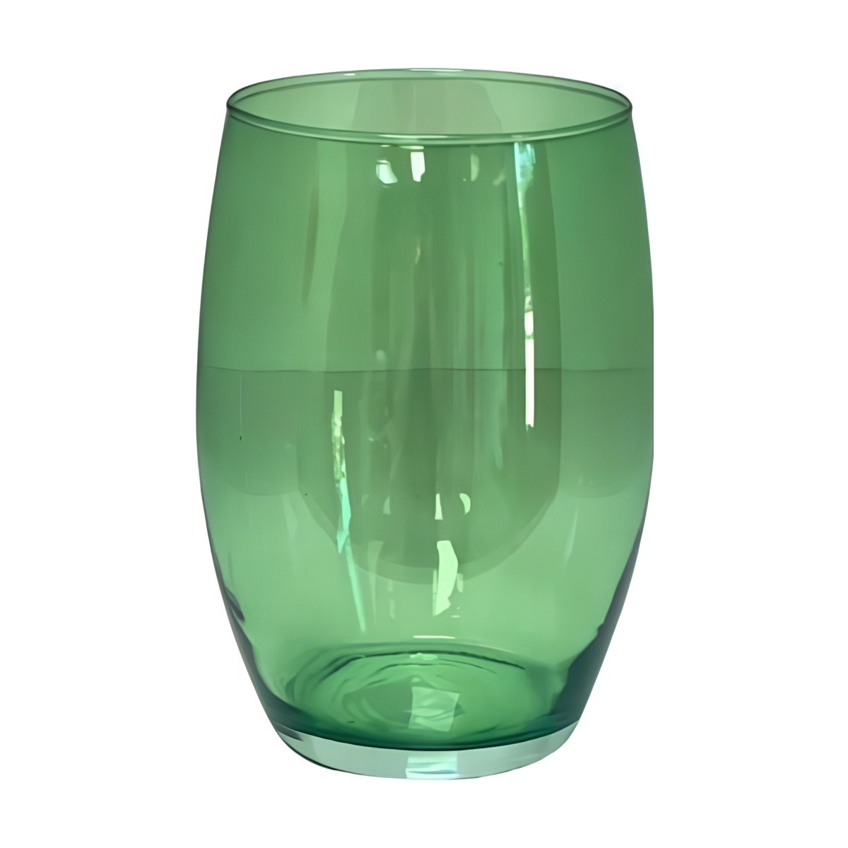 Olivia Vase – Transparent Olive Green, coloured glass