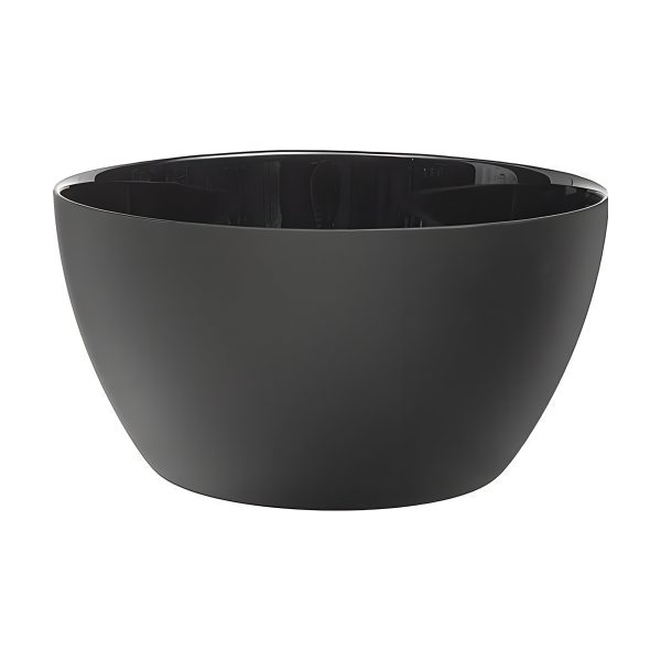 Oslo Glass Bowl – Black Matte, coloured glass