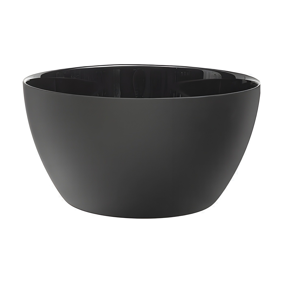Cuenco de vidrio Oslo – Negro Mate, vidrio de color
