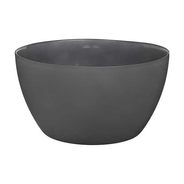 Oslo Glass Bowl – Grey Matte, coloured glass