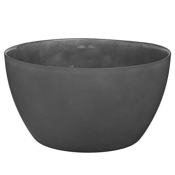 Cuenco de vidrio Oslo – Gris Mate, vidrio de color
