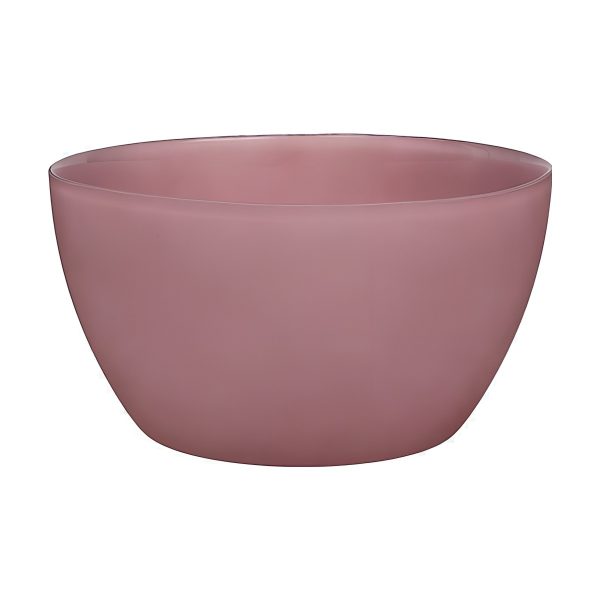 Oslo Glass Bowl – Pink Matte, coloured glass