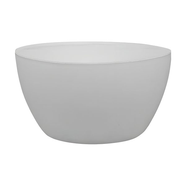 Oslo Glass Bowl – White Matte, coloured glass
