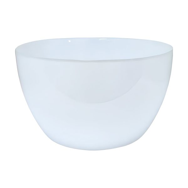 Oslo Glass Bowl – White, coloured glass
