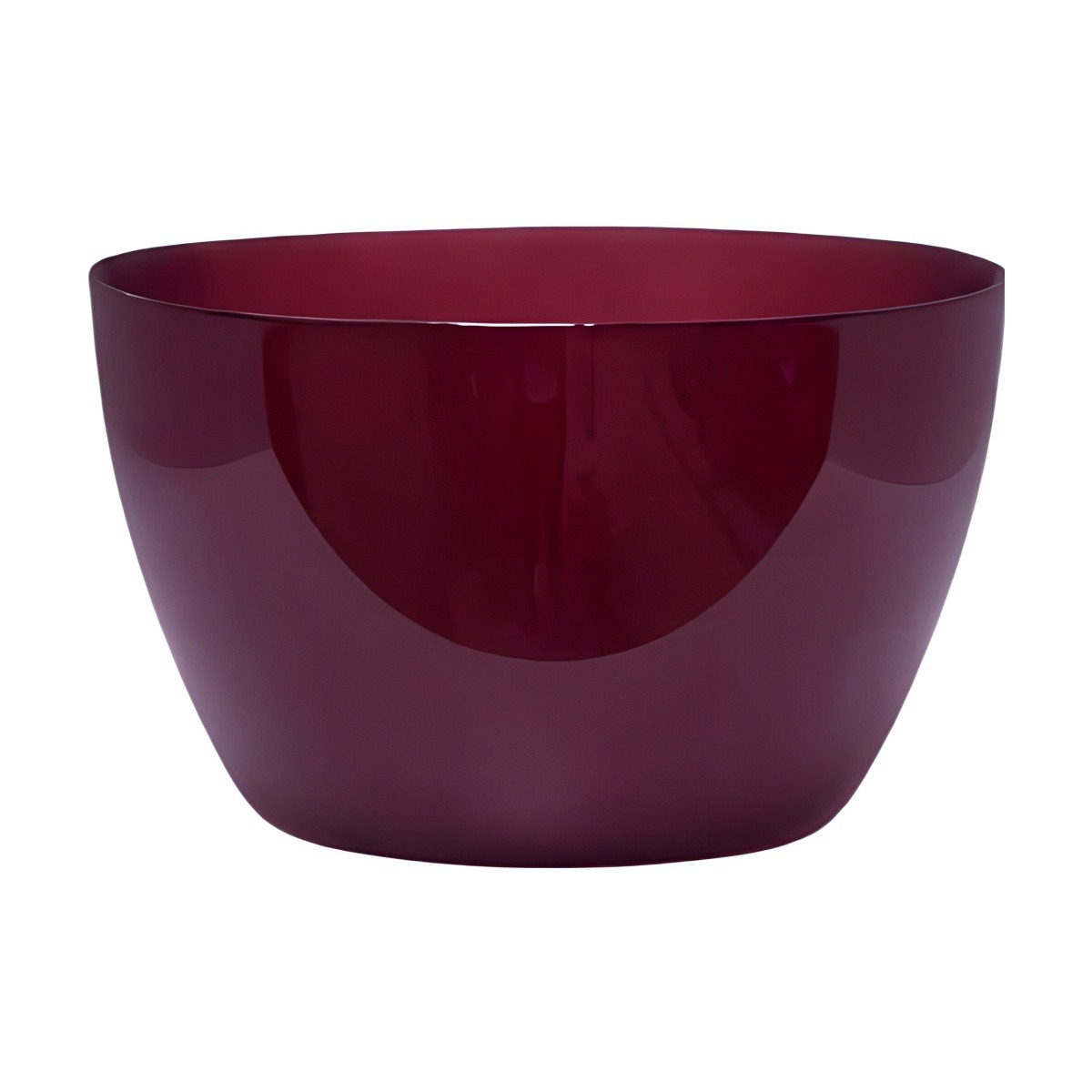 Cuenco de vidrio Oslo – Rojo Vino, vidrio de color