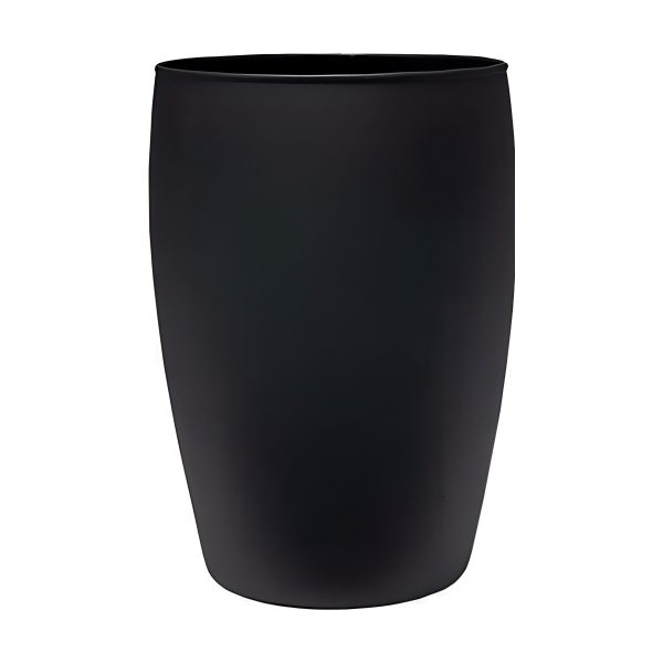 Pola Vase – Black Matte, coloured glass
