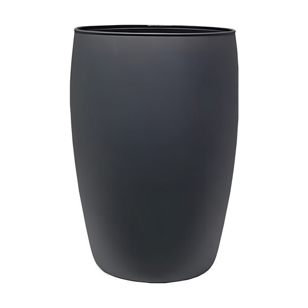 Pola Vase – Grey Matte, coloured glass