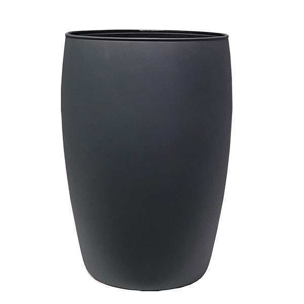 Vase Pola – Gris mat, verre coloré