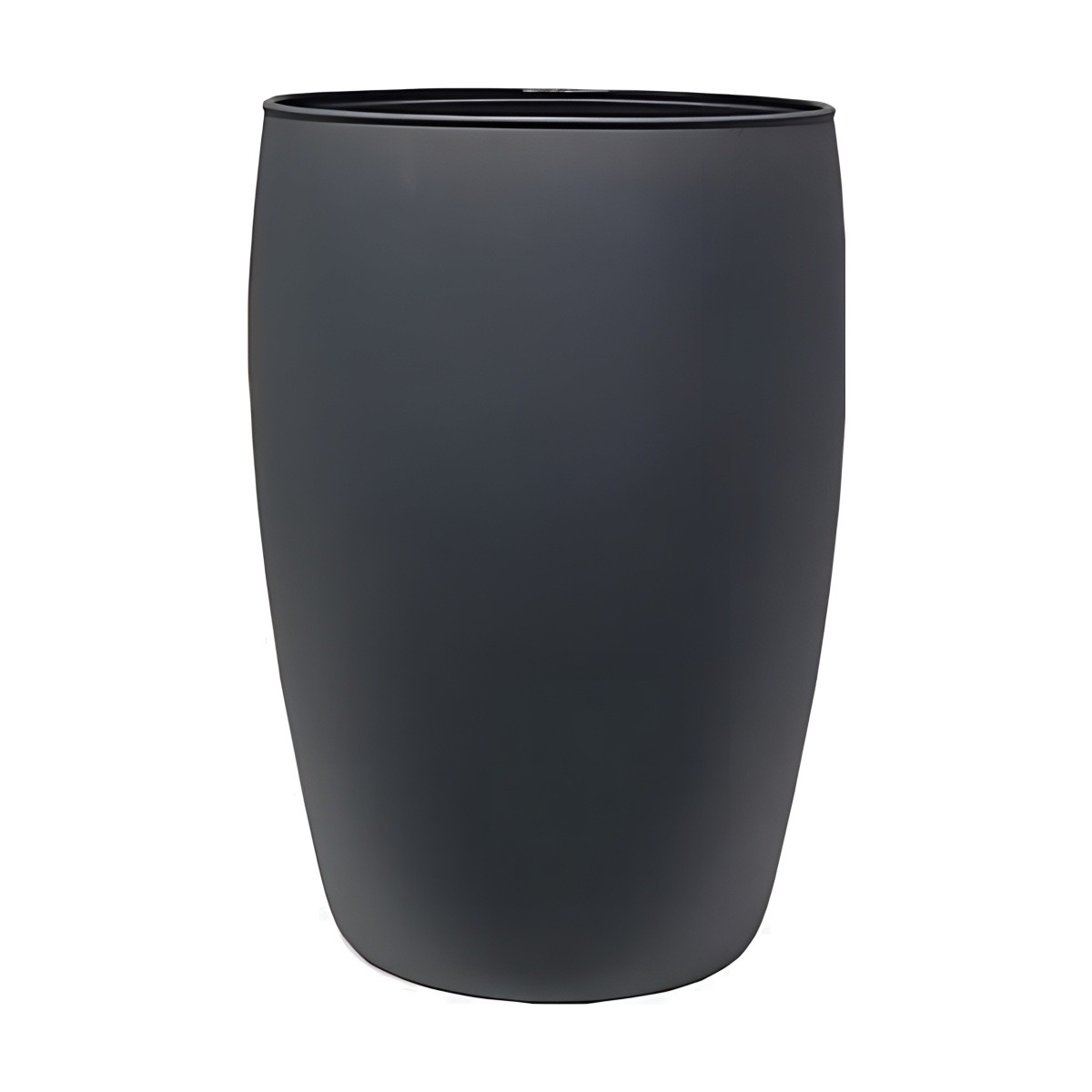 Pola Vase – Grey Matte, coloured glass