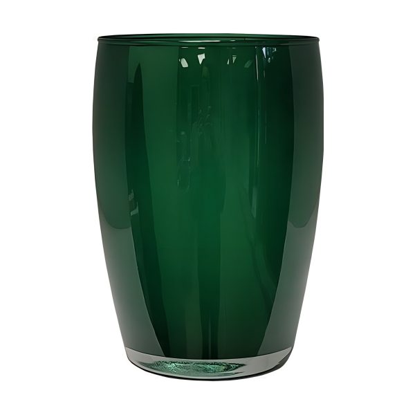Pola Vase – Hunter Green, coloured glass