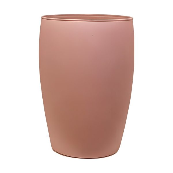 Vase Pola – Mat rose mat, verre coloré
