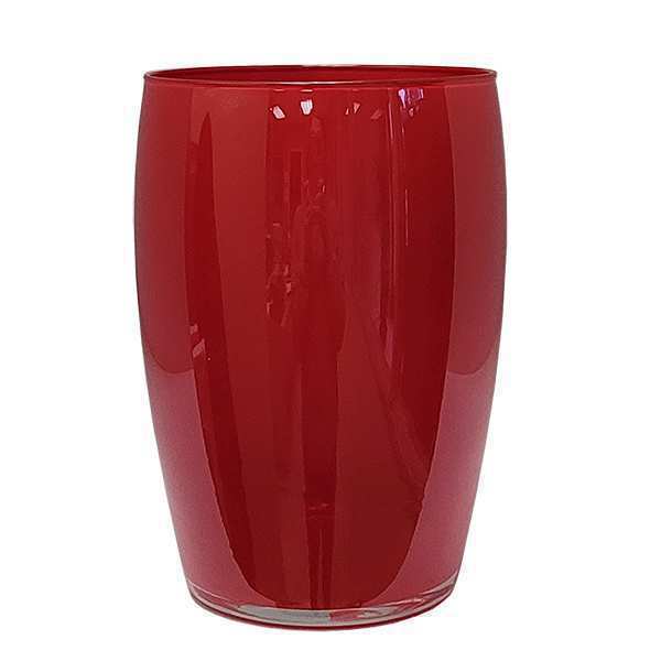 Jarrón Pola – Rojo, vidrio de color