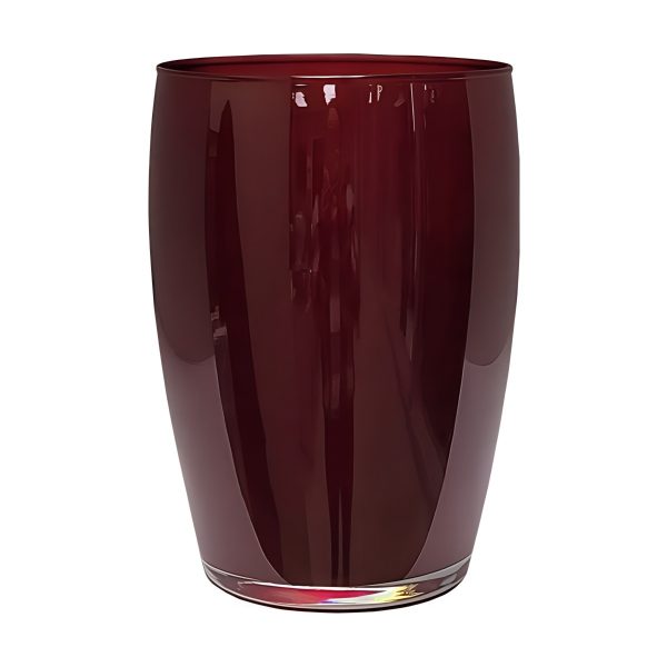 Vase Pola – Rouge vin, verre coloré