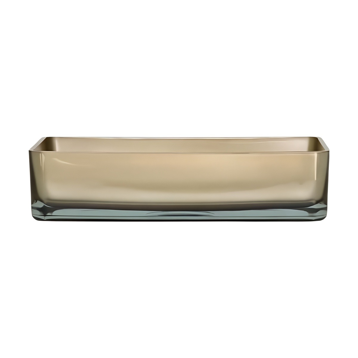 Rectangular – Champán, vidrio de color