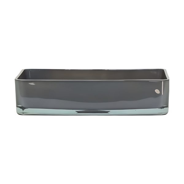 Rectangulaire – Gris, verre coloré