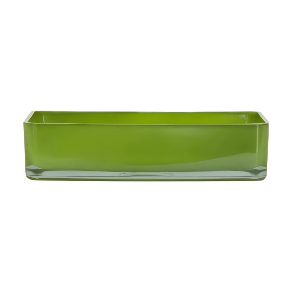 Rectangulaire – Citron vert, verre coloré