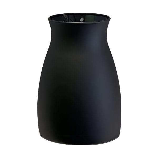 Romeo Vase – Black Matte, coloured glass