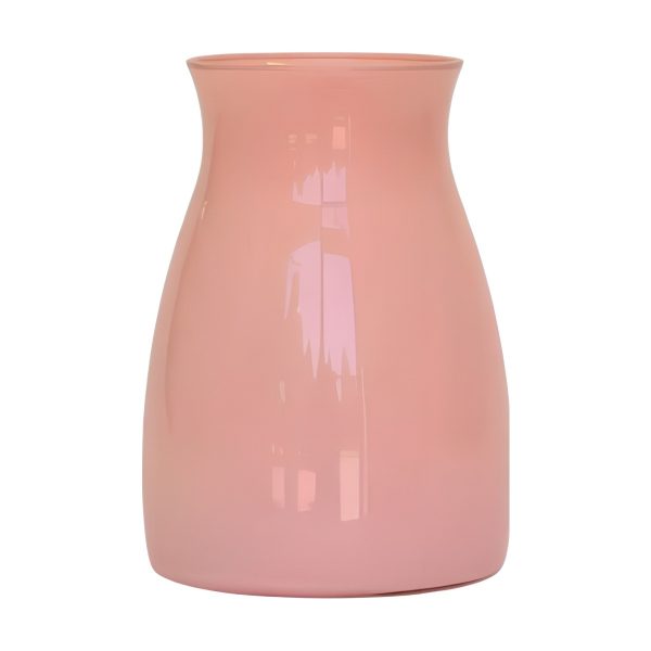Romeo Vase – Blush Pink, coloured glass