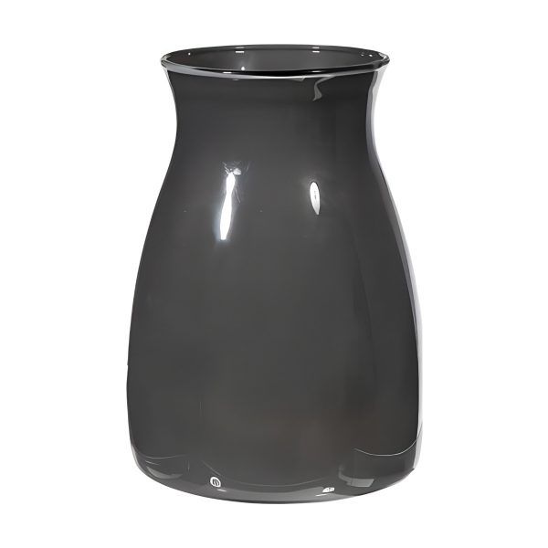 Romeo Vase – Dark Gray, coloured glass