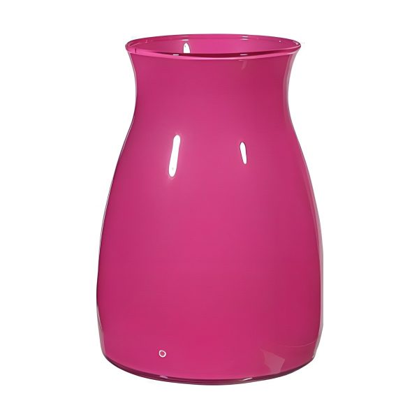 Romeo Vase – Hot Pink, coloured glass